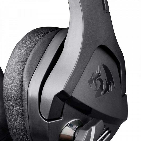 Headset Gamer Redragon Theseus, 3.5mm + USB, Black, H250