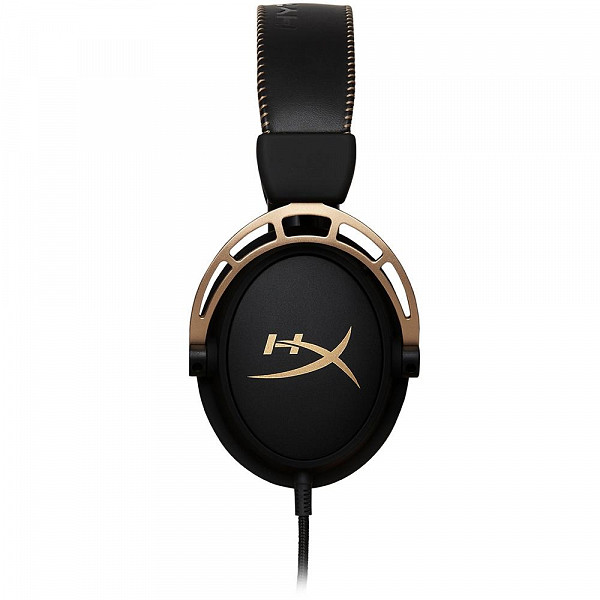 Headset Gamer HyperX Cloud Alpha Gold, Drivers 50mm, Preto e Dourado - HX-HSCA-GD/NAP