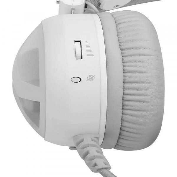 Headset Gamer, Usb, Redragon, Minos Lunar White, H210w