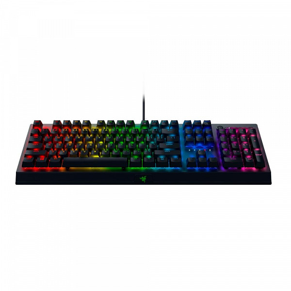 Teclado Mecânico Gamer Razer Blackwidow V3, RGB, Switch Green, Padrão US, Modo Game, Preto - RZ03-03540200-R3U1