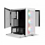 Gabinete Gamer Lian Li, Lancool II Mesh RGB, Mid Tower, Vidro Temperado, White, Sem Fonte, Com 3 Fans 120