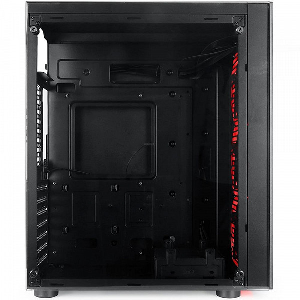 Gabinete Gamer Redragon Thundercracker, Mid Tower, Com 3 Fans RGB, Vidro Temperado, Black, S-Fonte, GC-605