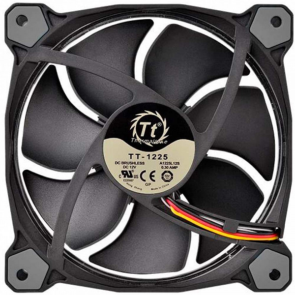 Kit Fan com 3 Unidades Thermaltake Riing 12, RGB 120mm, CL-F042-PL12SW-B