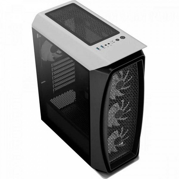 Gabinete Gamer Aerocool Mid Tower Rgb Aero One Frost, Branco 70166