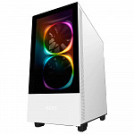 Gabinete Gamer NZXT H510 ELite, Mid Tower, Com 2 Fans, Vidro Temperado, White, S-Fonte, CA-H510E-W1
