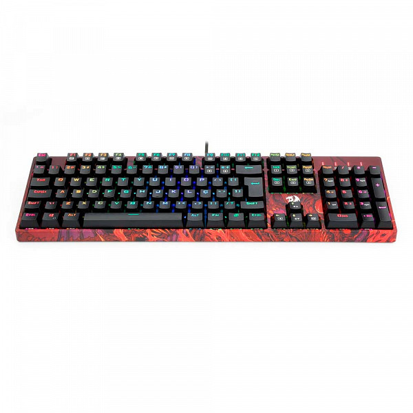 Teclado Gamer Óptico Redragon Infernal Dragon Viserion, RGB, Switch Blue, ID582