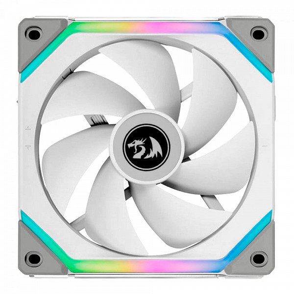 Kit Fan Com 3 Unidades Lian Li Uni Fan Redragon Spec Lunar, 120mm, ARGB, White, UF-SL120-3W SI