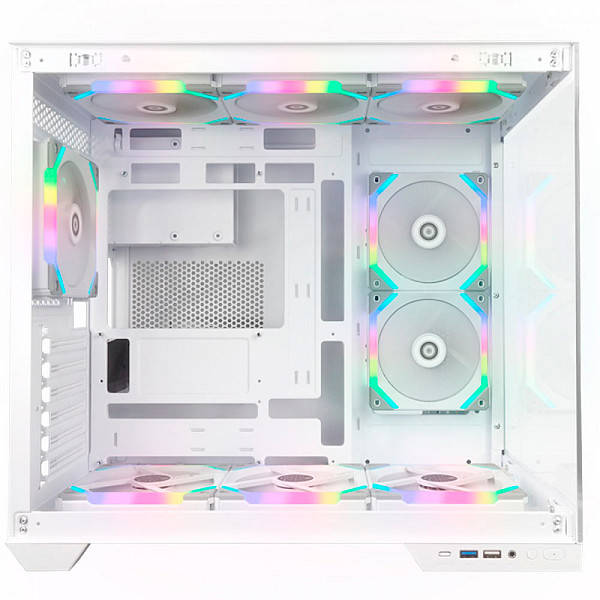 Gabinete Gamer Redragon Wideload Pro, Mid Tower, ATX, Lateral em Vidro Temperado, Branco - CA-604W-PRO