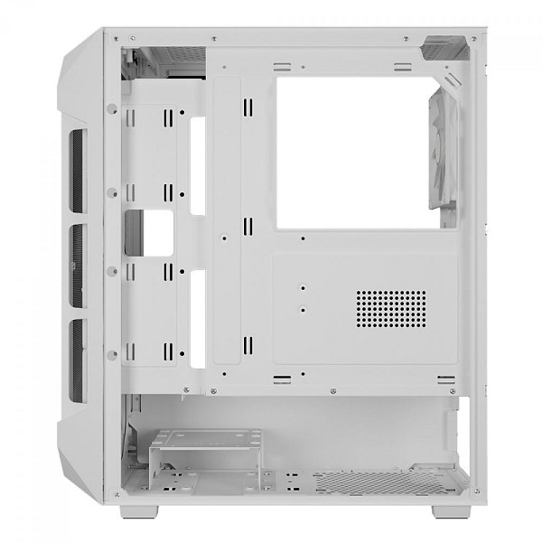 Gabinete Gamer Gamdias Aura GC1 Elite, Vidro Temperado, ATX, Mid Tower, RGB, Com 4 Fans, Sem Fonte, White