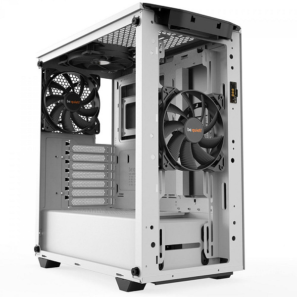 Gabinete Gamer Be quiet! Pure Base 500DX, Mid Tower, RGB, ATX, Lateral em vidro temperado, Com 3 Ventoinhas, Branco - BGW38