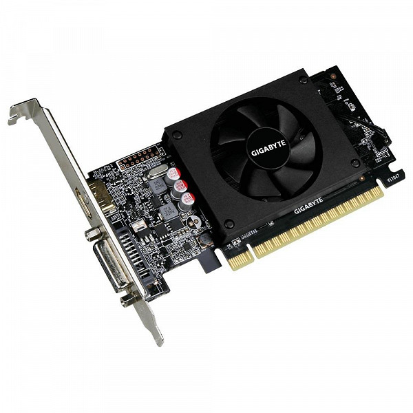 Placa de Vídeo Gigabyte Nvidia GeForce GT 710 2GB, GDDR5 - GV-N710D5-2GL
