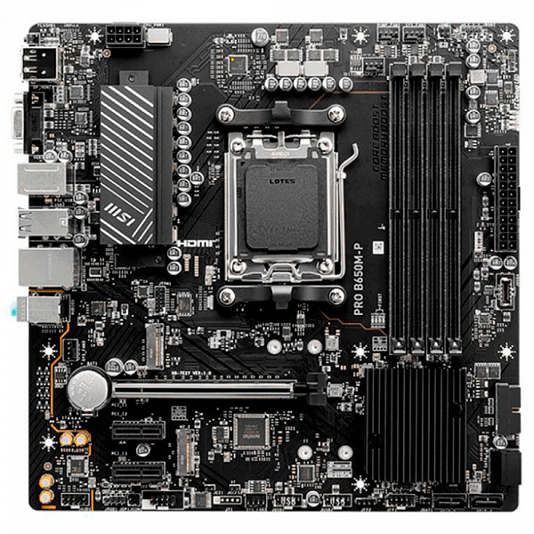 Placa Mãe MSI PRO B650M-P, Chipset B650, AMD AM5, M-ATX, DDR5
