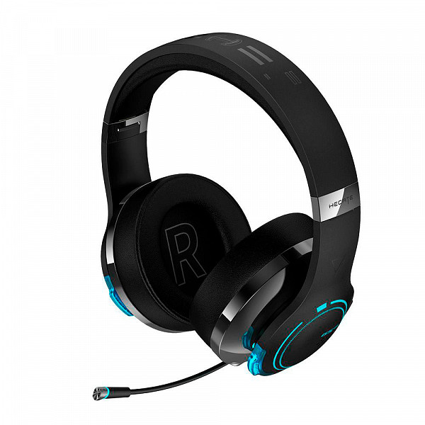 Headset Gamer Sem Fio Edifier Hi-Res, RGB, Bluetooth, P2, P3, Preto - G5BT