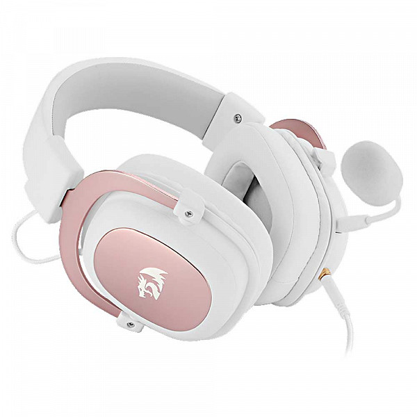 Headset Gamer Redragon Zeus 2, 7.1, Branco H510W