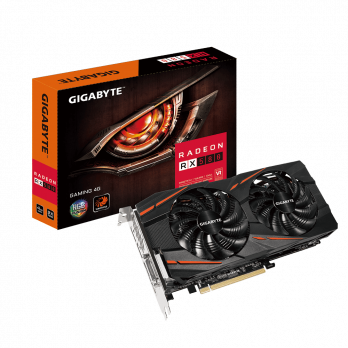 Placa de Vídeo Gigabyte  RX 580 4Gb Gaming OC Gddr5  GV-RX580GAMING-4GD 1.1