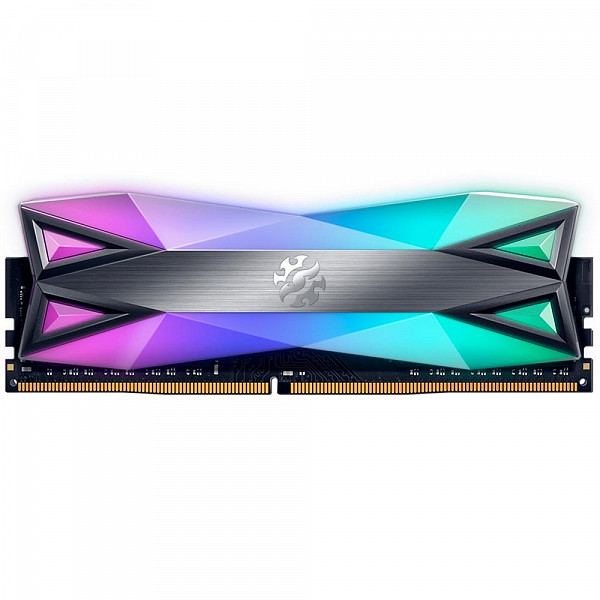 Memória XPG Spectrix D60G RGB 8GB, 3000MHz, DDR4, CL16, Cinza - AX4U300038G16-ST60