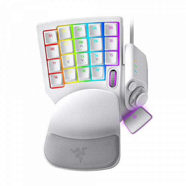 Teclado Gamer Razer Tartarus Pro, Chroma, Analog Optical Switch, Mercury White - RZ07-03110200-R3M1