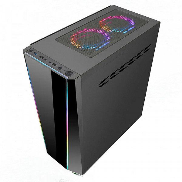 Gabinete Gamer Redragon Tailgate, Mid Tower, RGB, Lateral e Frontal em Vidro - GC-702