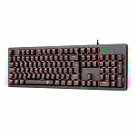 Teclado Mecânico Gamer T-Dagger Bermuda, LED Vermelho e Underglow RGB, Switch Outemu Blue, ABNT2, Preto - T-TGK312-BL (PT-RED LED)