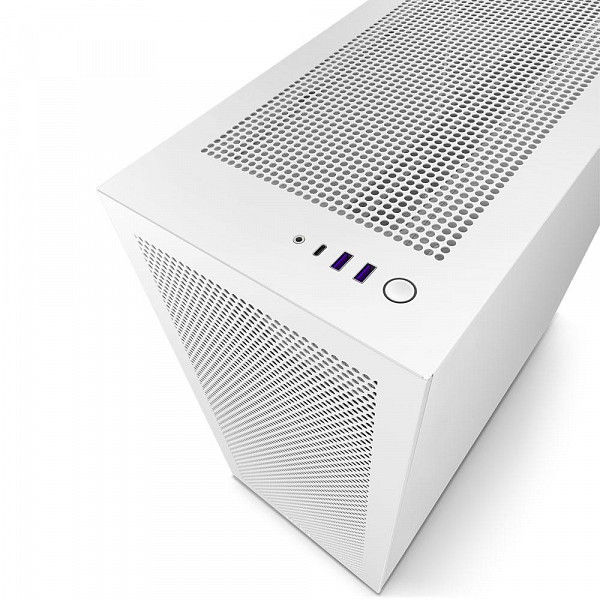 Gabinete NZXT H7 Flow, Mid Tower, ATX, Lateral em Vidro Temperado, 2x Fans, Branco - CM-H71FW-01