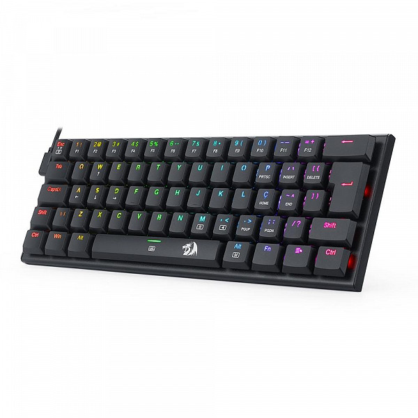 Teclado Mecânico Gamer Redragon Anivia, RGB, Switch Blue, ABNT2, Preto - K614-RGB (PT-BLUE)