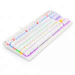 Teclado Gamer Dark Avenger Lunar Branco RGB switch Blue - Redragon