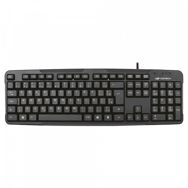 Teclado C3teck Com Fio Usb Abnt2 Kb-13bk - Preto