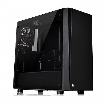 Gabinete Gamer Thermaltake Versa J21 TG, Mid Tower, com Fonte 600w 80 Plus, Lateral em Vidro - CA-3K1-60M1WZ-00