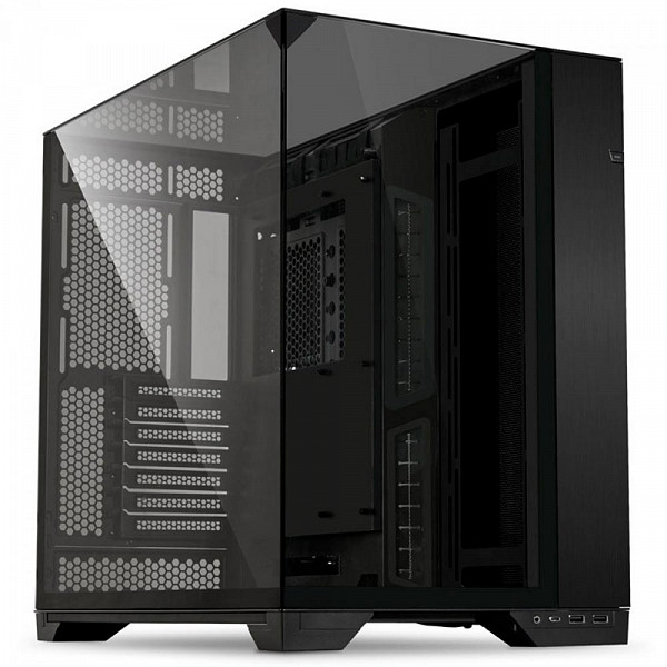 Gabinete Gamer Lian Li O11 Vision, Mid Tower, Vidro Temperado, E-ATX, Black, Sem Fonte, Sem Fan, O11VX BLACK