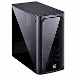 Gabinete Gamer PCYes Venus sem Fonte, Mid Tower, USB 3.0, 2 Fans LED Vermelho, Preto com Lateral em Acrílico - VENPTVM2FCA