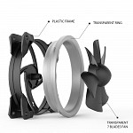 Kit Cooler Fan Redragon com 3 Unidades, RGB, 12cm - GC-F008