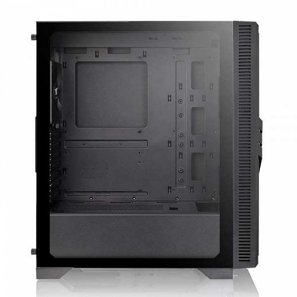 Gabinete Gamer Thermaltake Versa T35 TG RGB, Mid Tower, Vidro Temperado, Black, ATX, Sem Fonte, Com 1 Fan, CA-1R7-00M1WN-00