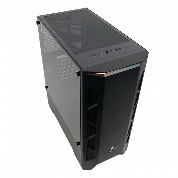 Gabinete Gamer Redragon Starscream, Mid Tower, Vidro Temperado, Black, Sem Fonte, Sem Fan, GC-610B