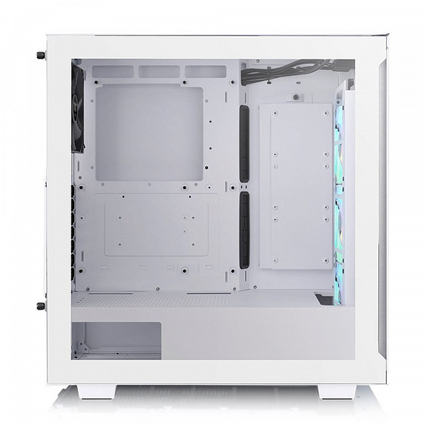 Gabinete Gamer Thermaltake V350 TG ARGB Air Mid Tower, Vidro Temperado, Sem Fonte, 3 fans ARGB de 120 mm, Branco,  CA-1S3-00M6WN-03