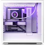 Gabinete NZXT H7 Elite, Mid Tower, ATX, Lateral e Frontal em Vidro Temperado, 3x Fan RGB, Branco - CM-H71EW-01