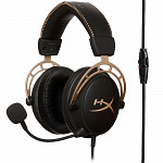 Headset Gamer HyperX Cloud Alpha Gold, Drivers 50mm, Preto e Dourado - HX-HSCA-GD/NAP