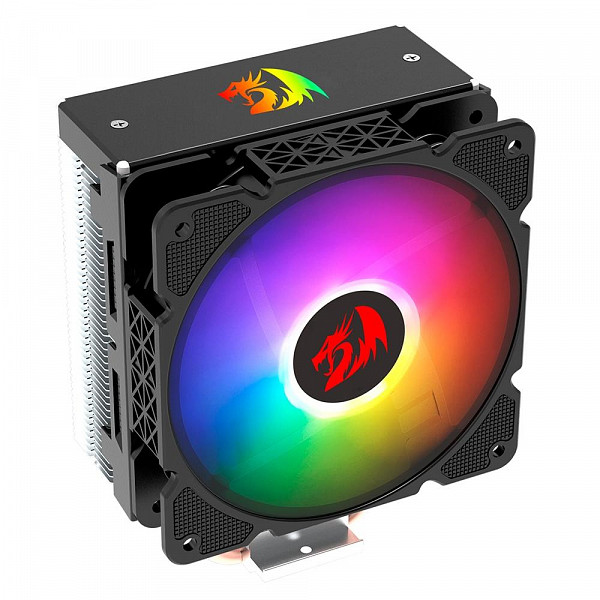 Cooler para Processador Redragon Air Cooler Effect ARGB 120mm, AM4, Preto - CC-2000