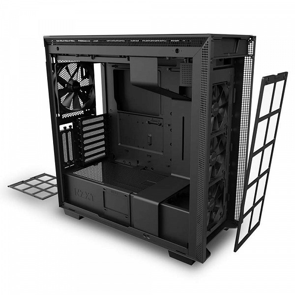 Gabinete Gamer NZXT H710i, Mid Tower, Com 4 Fans, Vidro Temperado, Black, S-Fonte, CA-H710I-B1