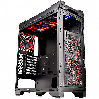 Gabinete Thermaltake Versa C21 RGB Preto - CA-1G8-00M1WN-00