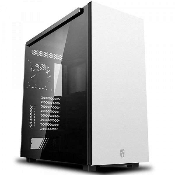 Gabinete Gamer Deepcool Macube 550 WH, Mid Tower, com FAN, Lateral em Vidro, Branco - GS-ATX-MACUBE550-WHG0P