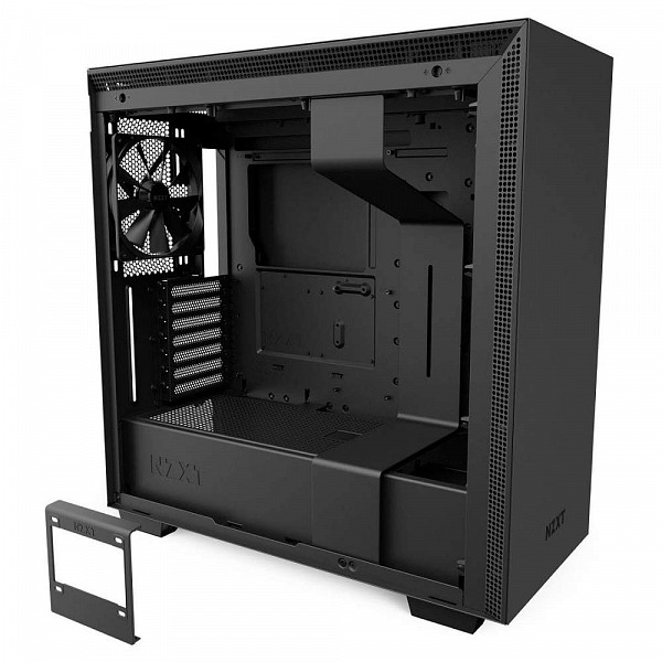 Gabinete Gamer NZXT H710, Mid Tower, Com 4 Fans, Vidro Temperado, Black, S-Fonte, CA-H710B-B1