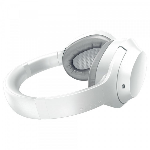 Headset Gamer Sem Fio Razer Opus X, Cancelamento Ruídos ANC, Drivers 40mm, Bluetooth, USB-C, Mercury Branco - RZ04-03760200-R3U1