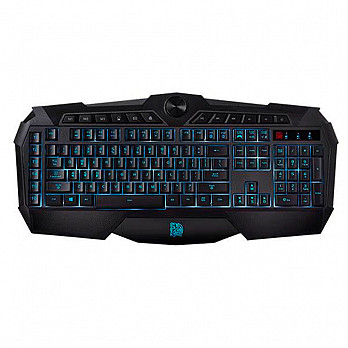 Teclado Gamer Thermaltake TT Sports Challenger Prime Lighting, ABNT2 - KB-CHM-MBBLPB-01