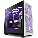 Gabinete NZXT H7 Flow, Mid Tower, ATX, Lateral em Vidro Temperado, 2x Fans, Preto e Branco - CM-H71FG-01