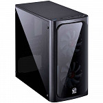 Gabinete Gamer PCYes Venus sem Fonte, Mid Tower, USB 3.0, 2 Fans LED Azul, Preto com Lateral em Acrílico - VENPTAZ2FCA