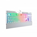 Teclado Mecânico ReDragon Yama RGB Switches Otemu Purple Branco, K550W
