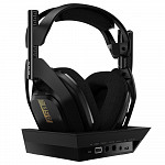 Headset Sem Fio ASTRO Gaming A50 + Base Station Gen 4 com Áudio Dolby - Compatível com Xbox One, PC, Mac - Preto/Dourado - 939-001681
