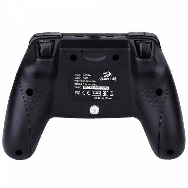 Controle Gamer Redragon Harrow, Sem Fio, USB 2,4Gz, PC/PS3, Preto, G808 V2