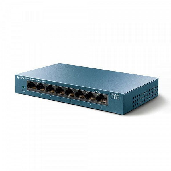 Switch 08 Portas Tp-link Ls108g Gigabit 10/100/1000mbps