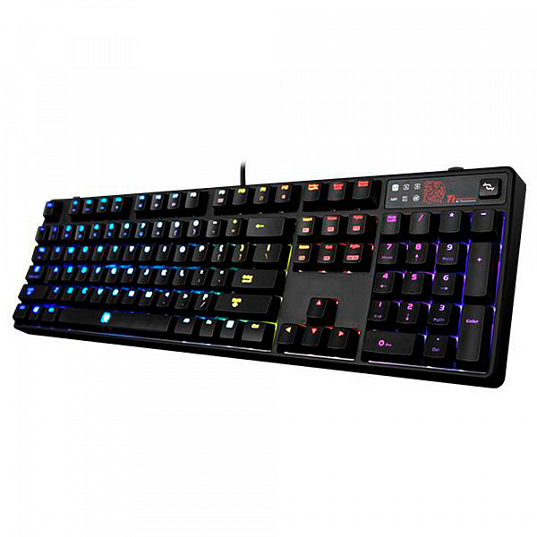 Teclado Gamer Thermaltake TT Sports Poseidon Z RGB Brown Axis - KB-PZR-KBBRUS-01